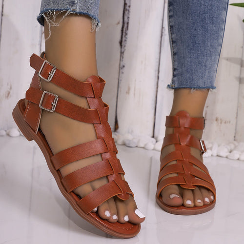 Damen Bequeme und stilvolle Riemen-Sandalen