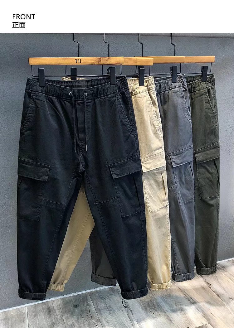 Herren Cargohose im Camouflage-Utility-Stil mit geradem Bein und robustem Canvas Nord Taschen