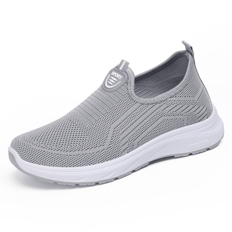 Damen Bequeme Slip-On Sneakers mit atmungsaktivem Obermaterial und gepolsterter Sohle