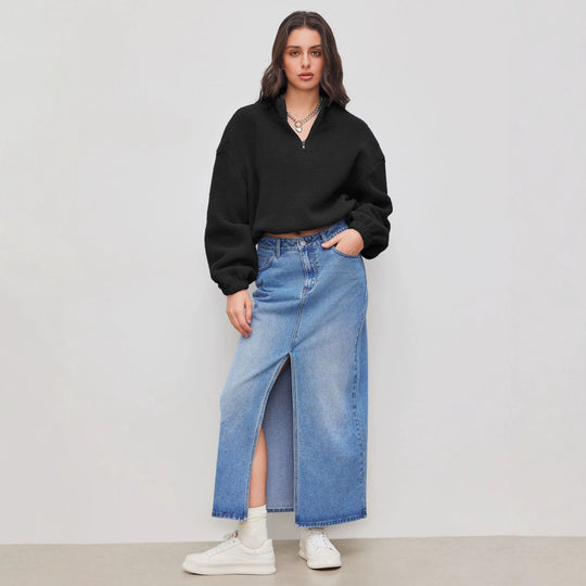 Damen Weiches und lässiges Sweatshirt Nord Taschen