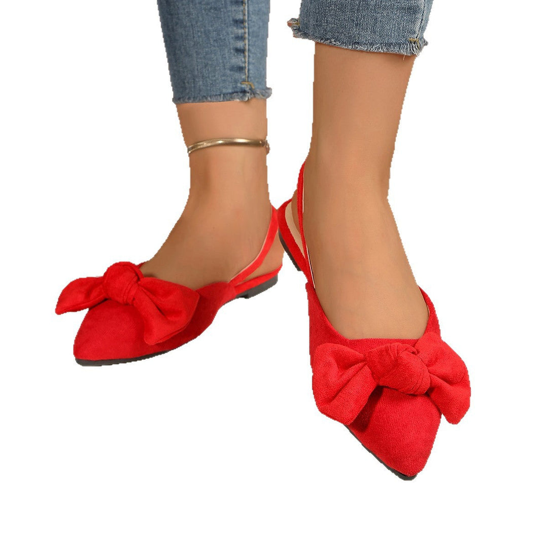 Damen Slingback-Ballerinas mit dekorativem Schleifen-Detail und komfortablem Fußbett Nord Taschen