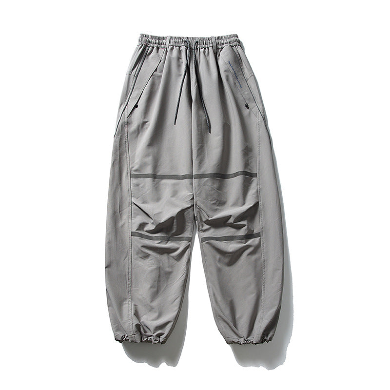 Herren Technische Cargo-Jogginghose mit Tunnelzug, Knieeinsätzen und elastischen Bündchen Nord Taschen