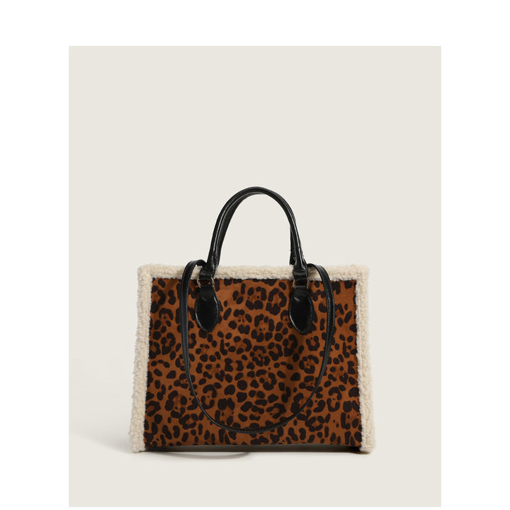 Damen Shopper-Tasche mit elegantem Fellbesatz Nord Taschen