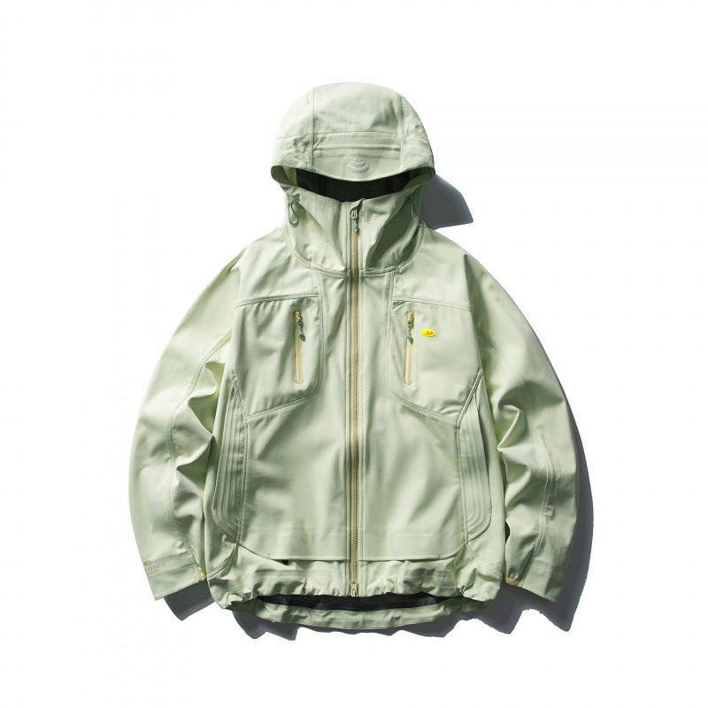 Unisex Leichte Softshell-Outdoorjacke mit verstellbarer Kapuze, wasserabweisender Membran und ergonomischen Brusttaschen Nord Taschen