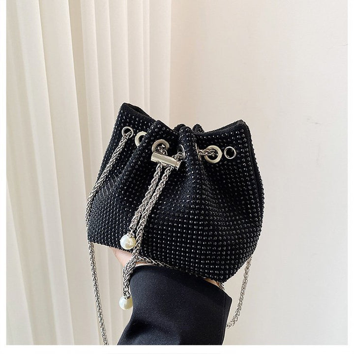Damen Beuteltasche mit eleganten Perlenapplikationen Nord Taschen
