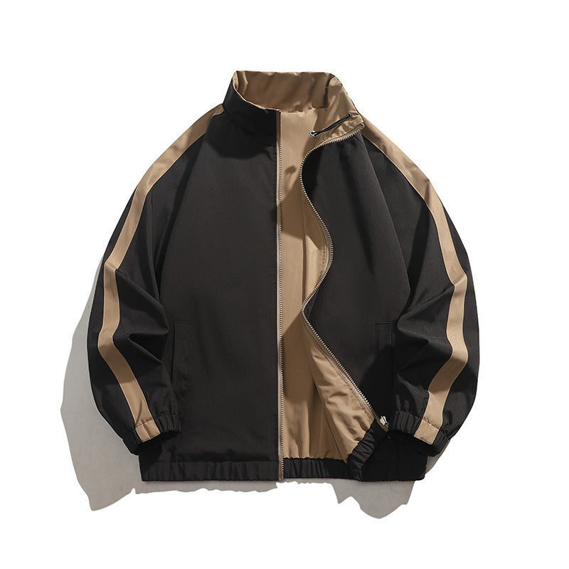 Herren sportliche Übergangsjacke mit elastischen Bündchen und praktischen Reißverschlusstaschen