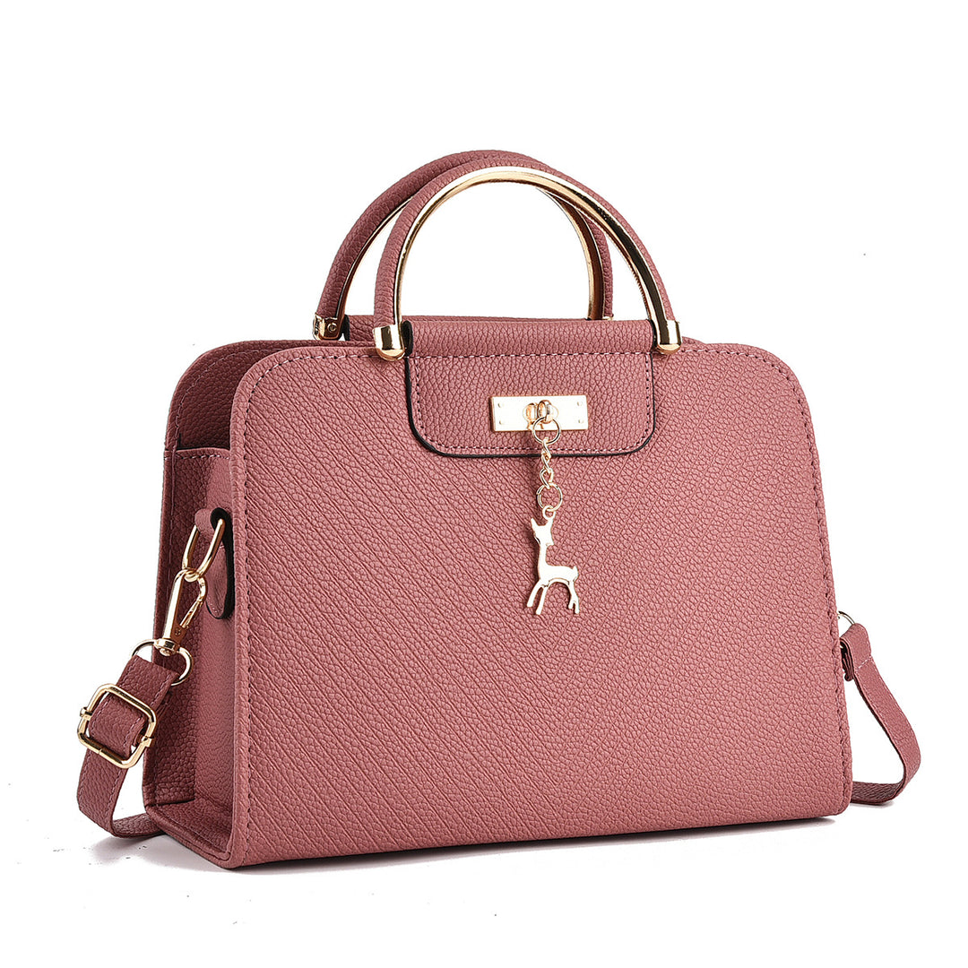 Damen elegante Handtasche mit strukturiertem Außenmaterial und abnehmbarem Schulterriemen Nord Taschen