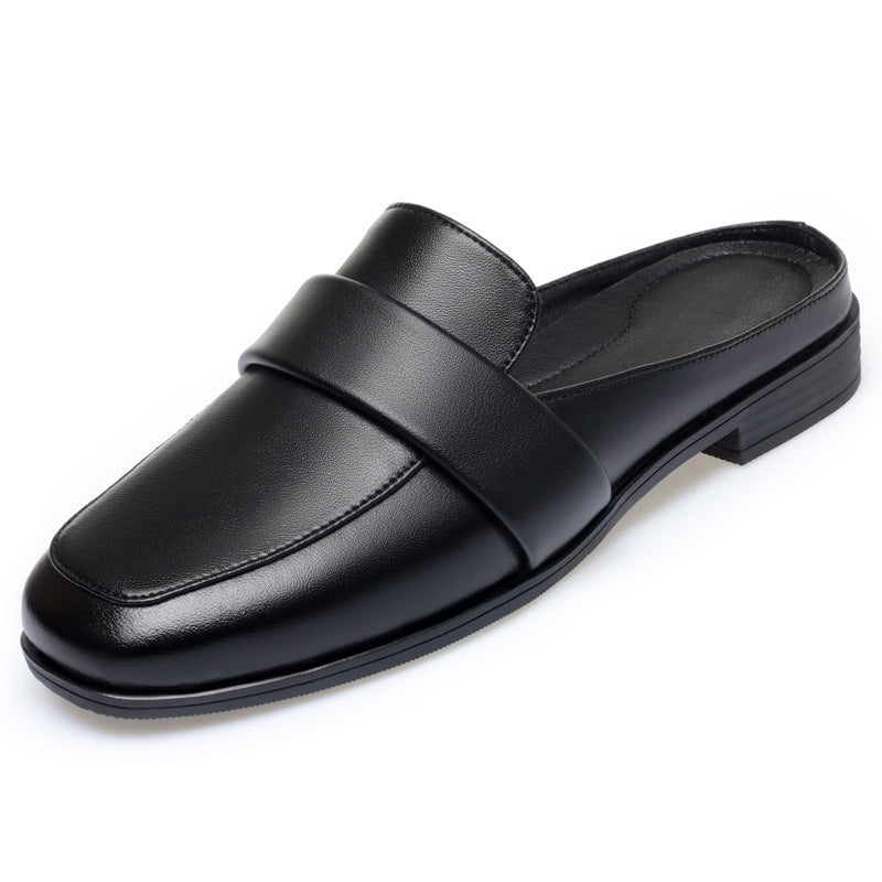 Damen Komfortable Slipper aus hochwertigem Leder mit schickem Riemen Nord Taschen