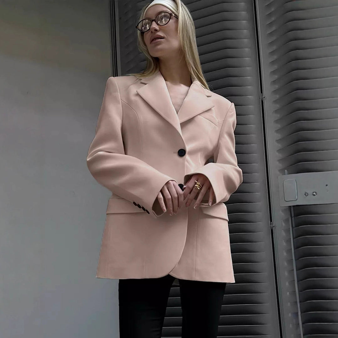 Damen Stilvoller Oversize-Blazer Nord Taschen