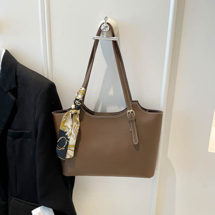 Damen elegante Shopper-Tasche mit abnehmbarem Schalsdetail Nord Taschen