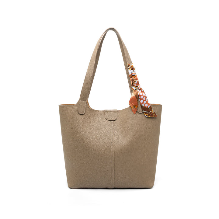 Damen modische Tote-Tasche mit abnehmbarem Schleifen-Accessoire Nord Taschen