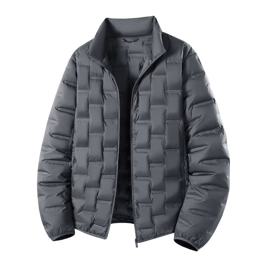 Herren Ultraleichte gesteppte Isolationsjacke mit Stehkragen und minimalistischem Design Nord Taschen