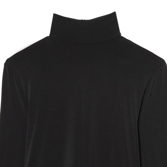 Damen Jumpsuit mit Stehkragen, weitem Plissee-Hosenbein und Knöchel-Bindebändern Nord Taschen