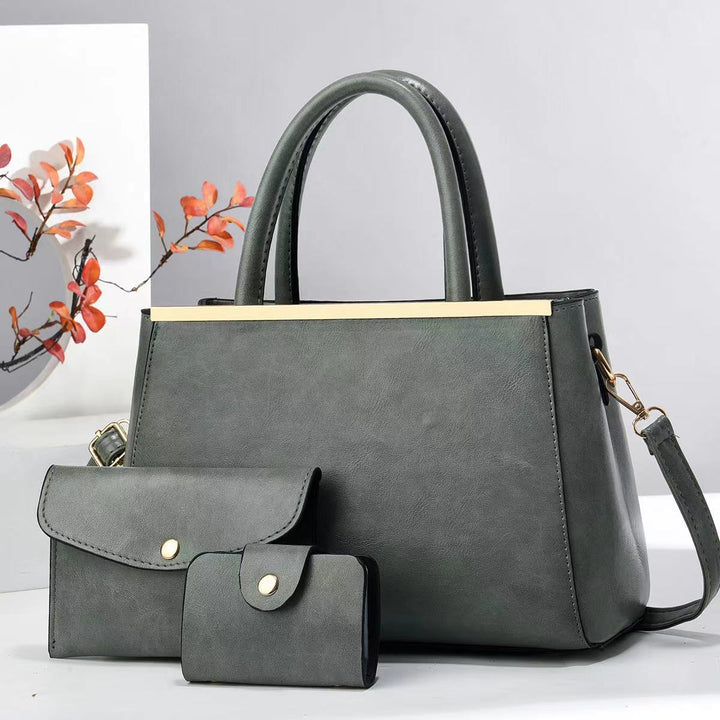 Damen elegante Handtasche mit abnehmbarem Zubehör Nord Taschen