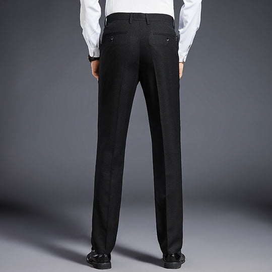 Herren Formelle Anzughose mit Bügelfalte, leichtem Stretch und schmaler Silhouette Nord Taschen