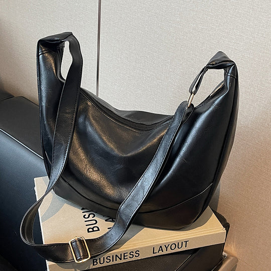 Damen Hobo-Tasche aus hochwertigem Leder mit verstellbarem Schulterriemen Nord Taschen