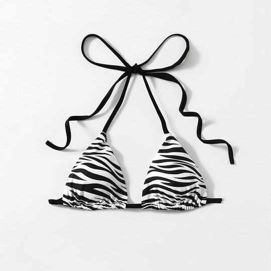 Damen Triangel-Bikini mit verstellbaren Trägern und einzigartigem Wellenmuster Nord Taschen