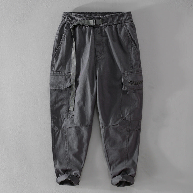 Herren Cargohose im Military-Look mit verstärkten Knien und elastischem Beinabschluss Nord Taschen