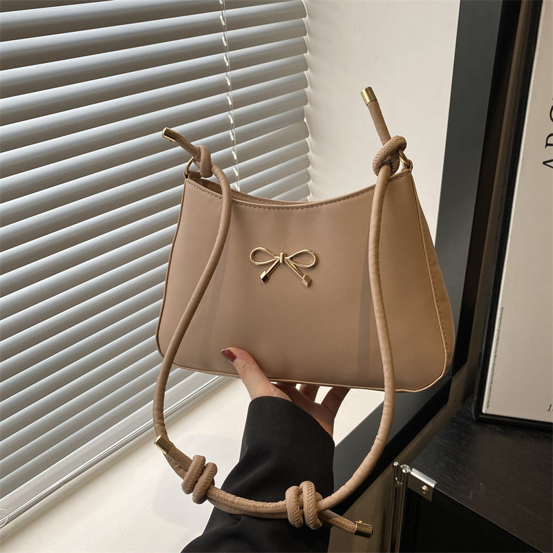 Damen elegante Umhängetasche mit verspieltem Schleifendetail Nord Taschen