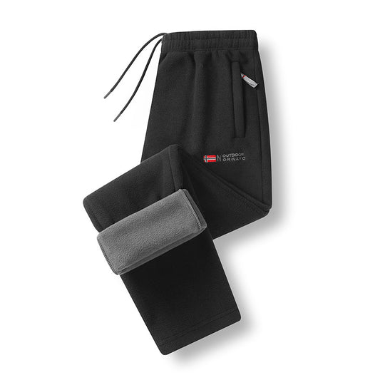 Damen Fleece-Thermohose mit elastischem Bund, Reißverschlusstaschen und weichem Innenfutter Nord Taschen