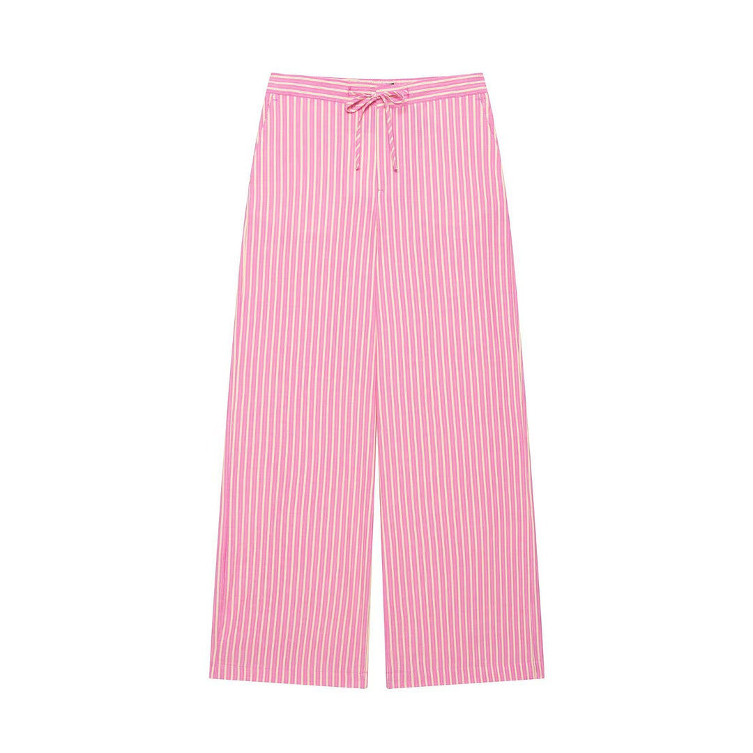 Damen Weite Palazzo‑Hose mit hohem Bund und Tunnelzug Nord Taschen