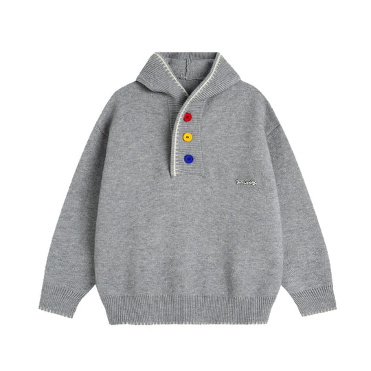 Herren Modischer Oversized-Pullover mit Strickstruktur Nord Taschen