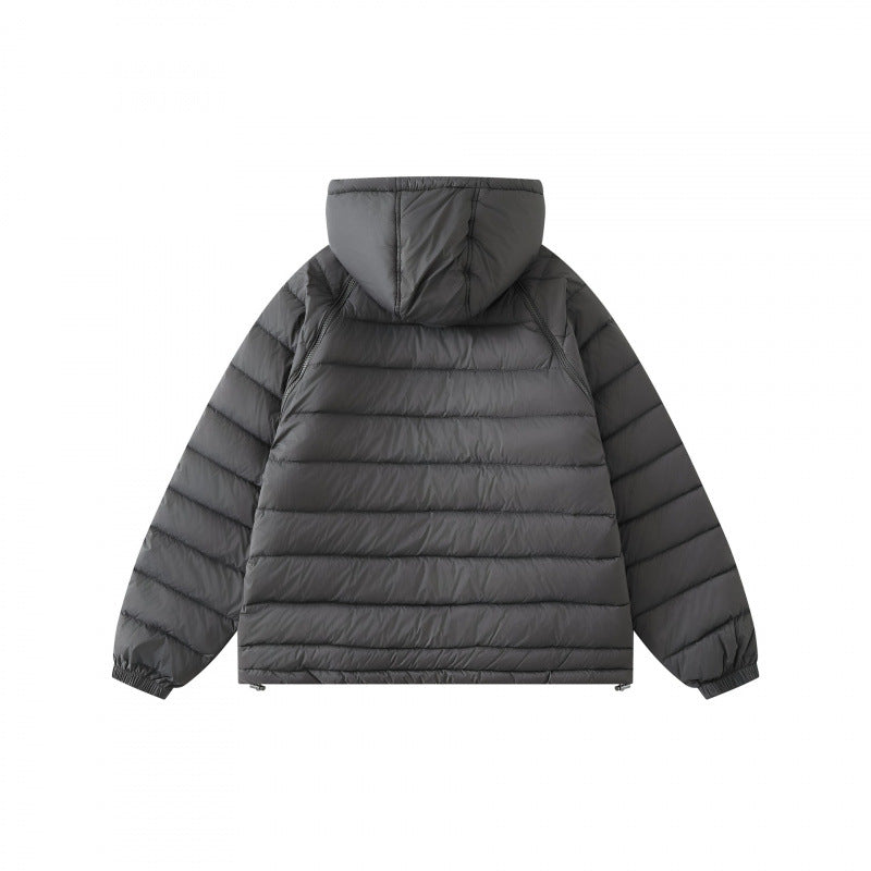 Unisex Leichte wattierte Kapuzenjacke mit Zwei-Wege-Reißverschluss und verstellbarem Saum Nord Taschen