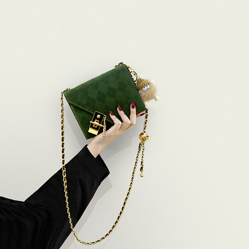Damen Clutch-Tasche mit edlem Kettenriemen und raffiniertem Faltendesign Nord Taschen