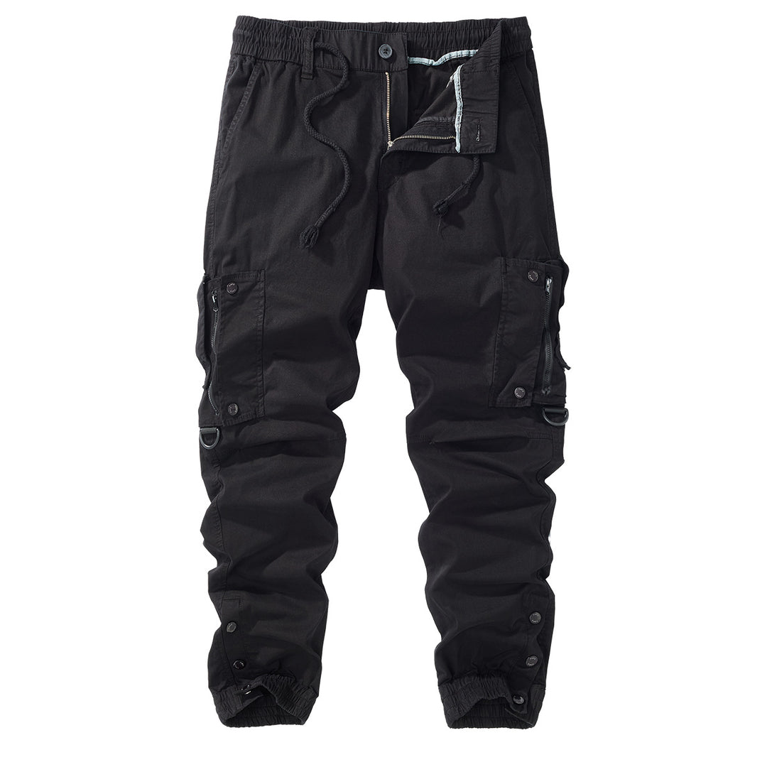 Herren Cargo-Jogginghose mit elastischem Bund, Reißverschluss-Cargotaschen und verstellbarem Saum Nord Taschen