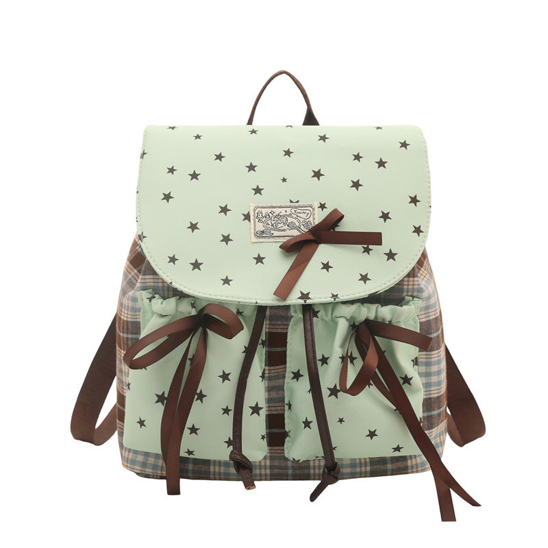 Damen Rucksack mit verspieltem Sternenmuster und praktischen Kordelzügen Nord Taschen