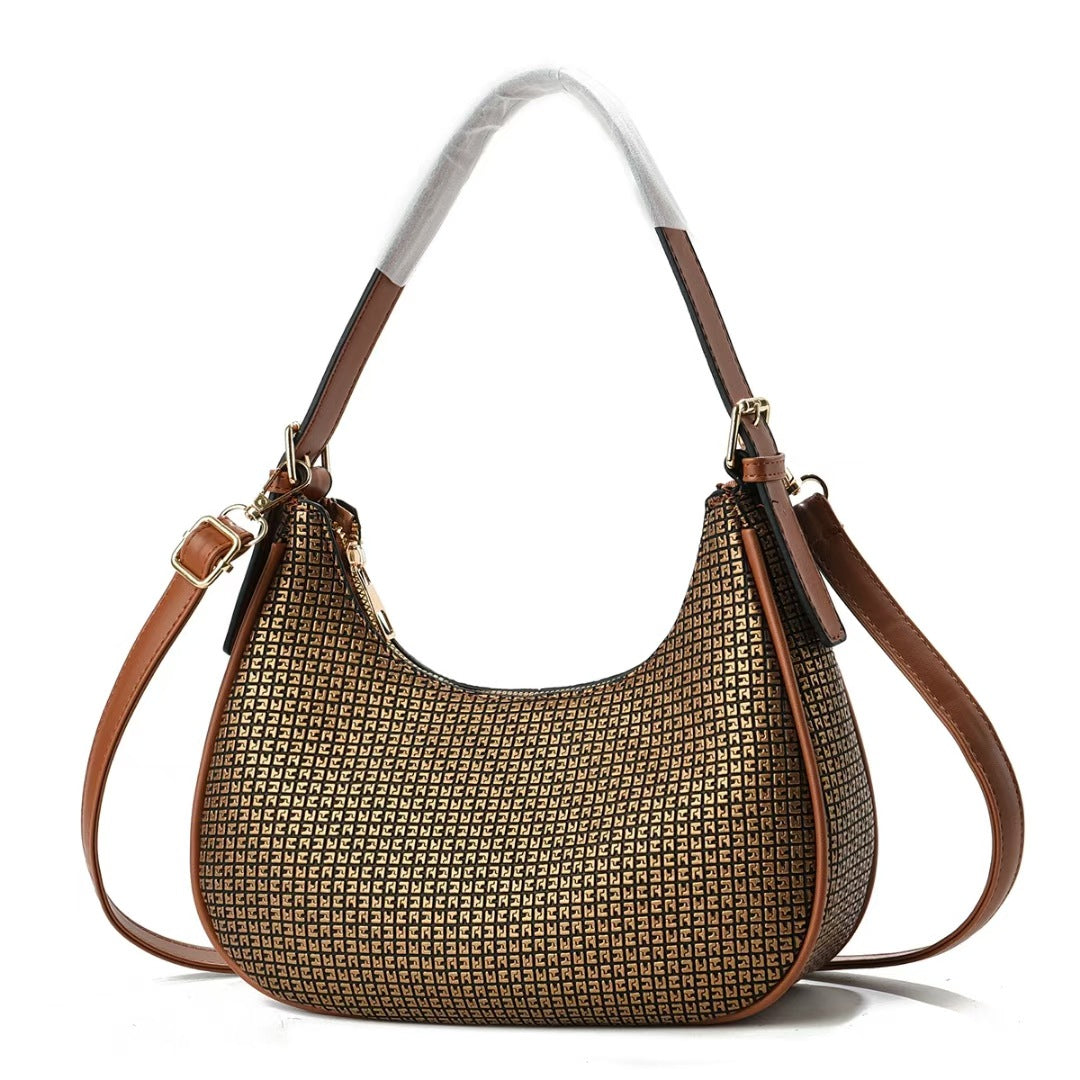 Damen Schultertasche mit strukturiertem Design und abnehmbarem Tragegurt Nord Taschen