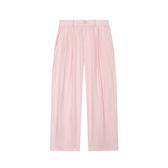 Damen Zweiteiliges Satin-Set mit weichem Oversized-Hemd und hochgeschnittener Palazzo-Hose Nord Taschen