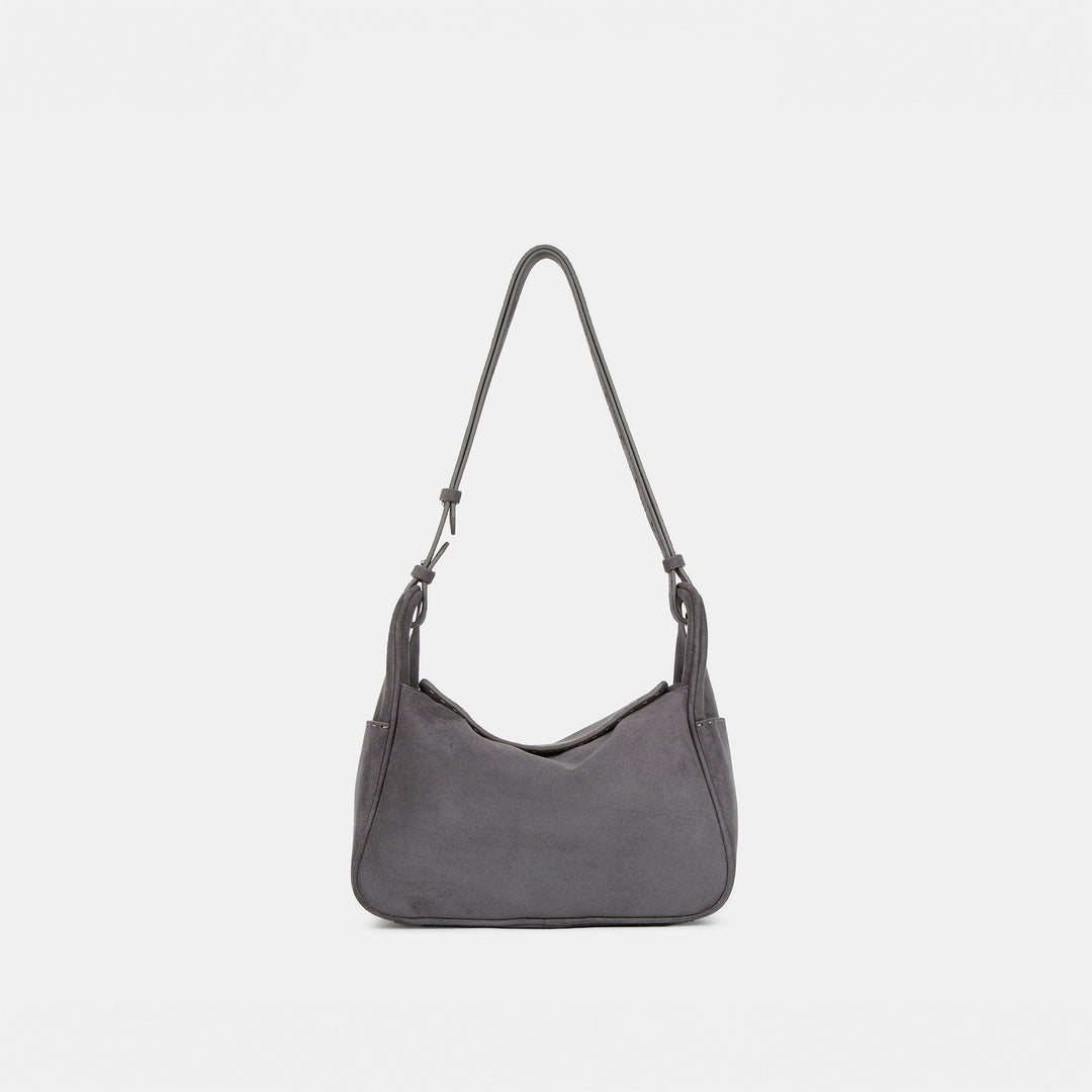 Damen stilvolle Schultertasche aus feinem Wildleder Nord Taschen