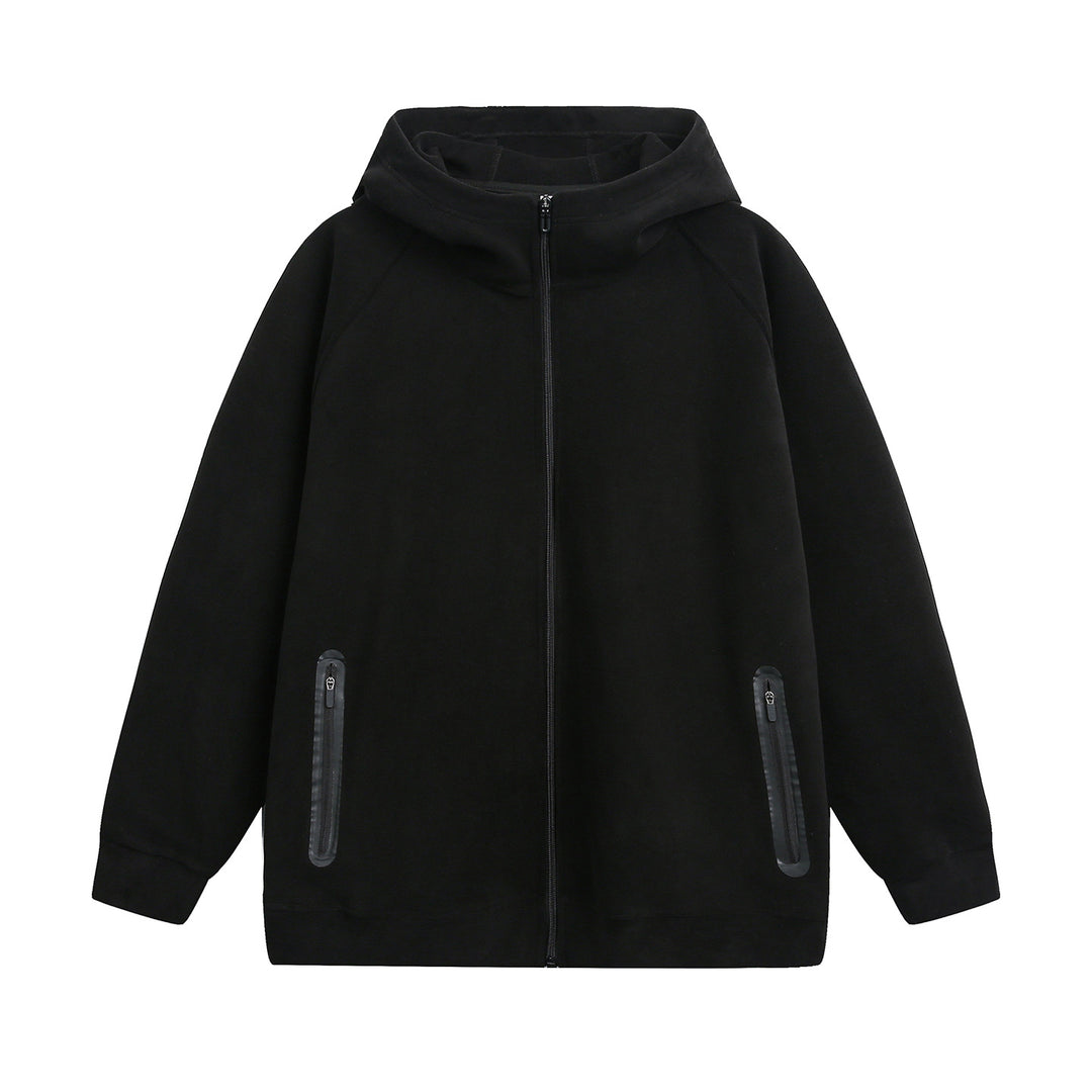 Unisex Tech‑Kapuzenjacke mit hohem Funnelkragen und wasserdichten Reißverschlusstaschen Nord Taschen