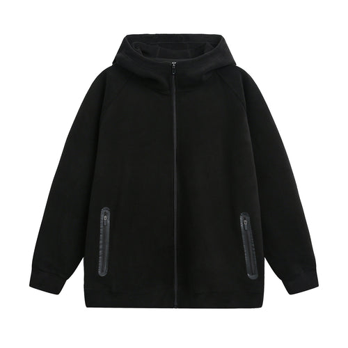 Unisex Tech‑Kapuzenjacke mit hohem Funnelkragen und wasserdichten Reißverschlusstaschen Nord Taschen