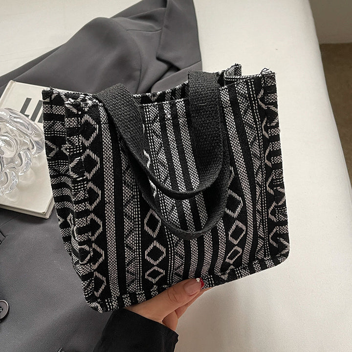 Damen Handtasche mit farbenfrohem geometrischen Muster Nord Taschen