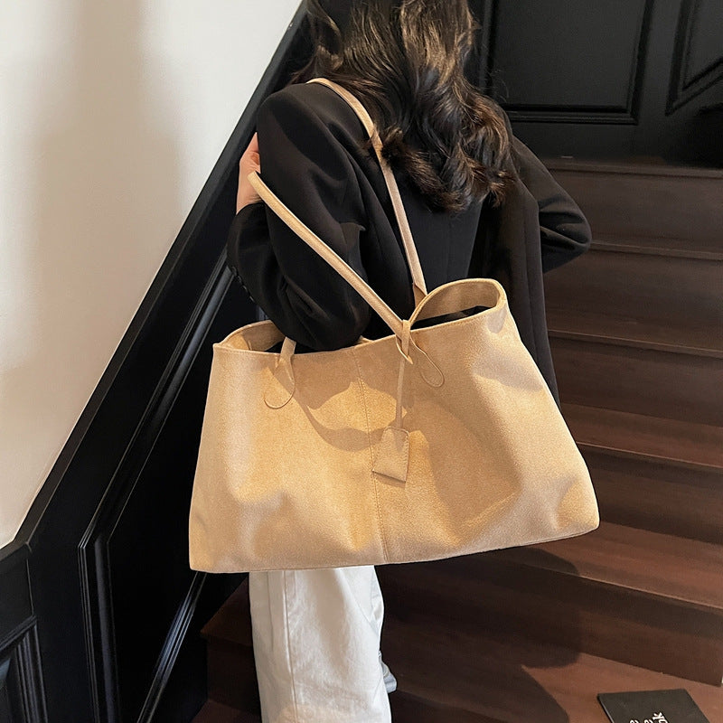 Damen elegante Shopper-Tasche aus weichem Wildleder Nord Taschen