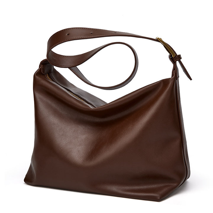 Damen Hobo-Tasche aus hochwertigem Leder mit elegantem asymmetrischem Design Nord Taschen
