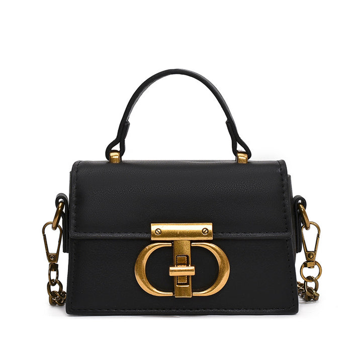 Damen elegante Handtasche mit stilvollem Metallverschluss Nord Taschen