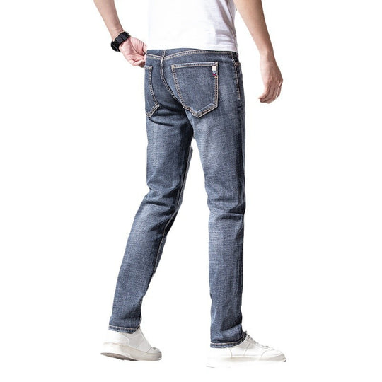 Herren Slim‑Straight Stretchjeans mit leichter Used‑Optik Nord Taschen