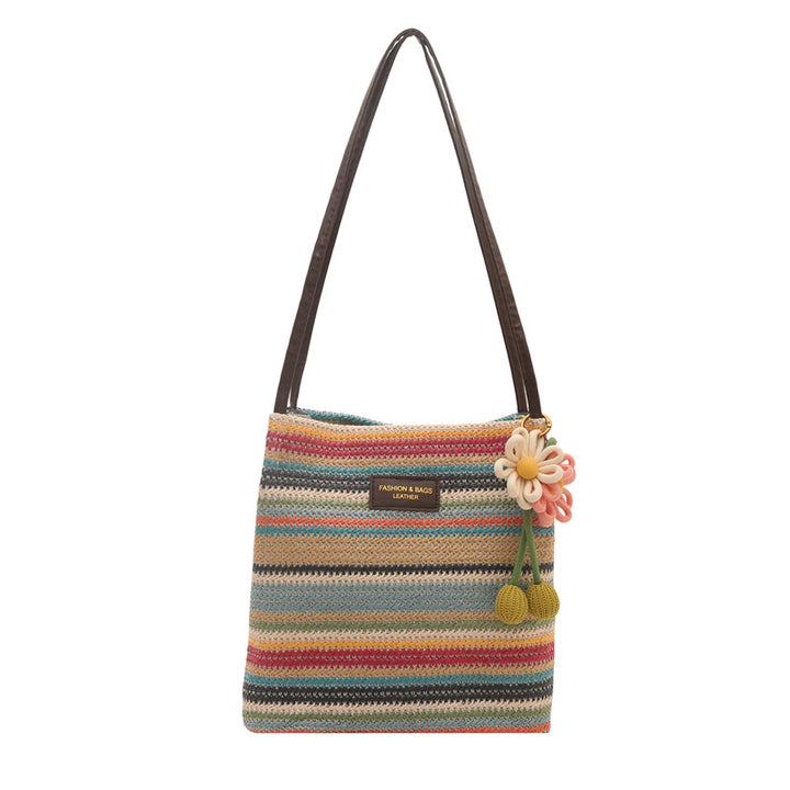 Damen praktische Beuteltasche mit modischem Blumendetail Nord Taschen
