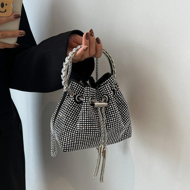 Damen modische Beuteltasche mit Strassverzierungen Nord Taschen