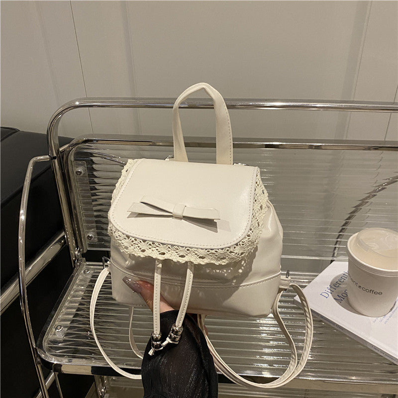 Damen Rucksacktasche mit verspieltem Spitzenaufsatz Nord Taschen