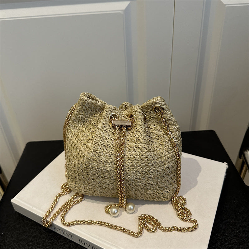 Damen Mini-Bucket-Tasche mit elegantem Kordelzug Nord Taschen