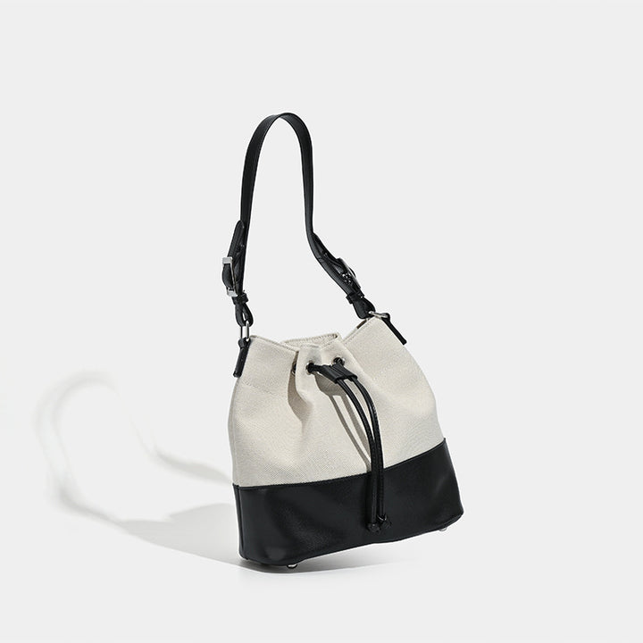 Damen Hobo-Tasche mit elegantem Kordelzugsystem und luxuriösen Lederakzenten Nord Taschen