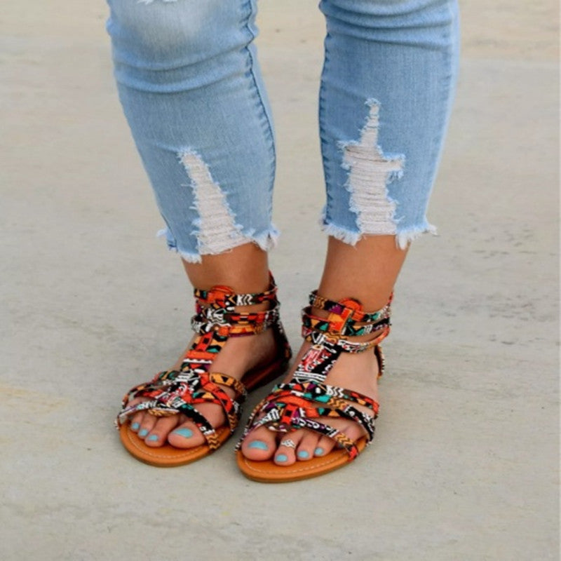 Damen Urbanen Geflochtenen Sandalen Nord Taschen