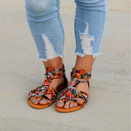 Damen Urbanen Geflochtenen Sandalen Nord Taschen