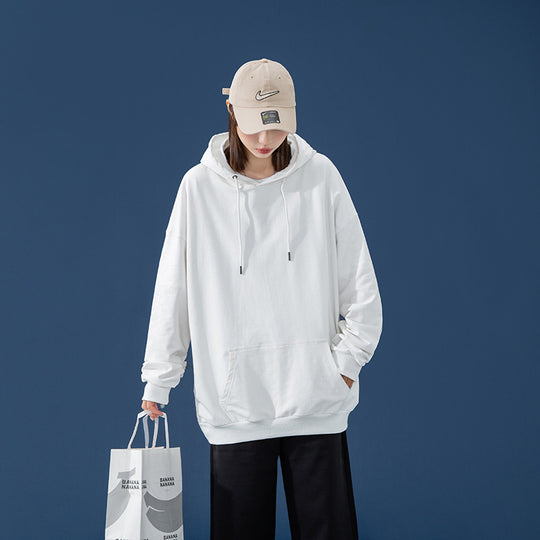 Damen Oversize-Kapuzenpullover mit Kängurutasche, tiefem Schulterfall und verstellbarer Kordel Nord Taschen