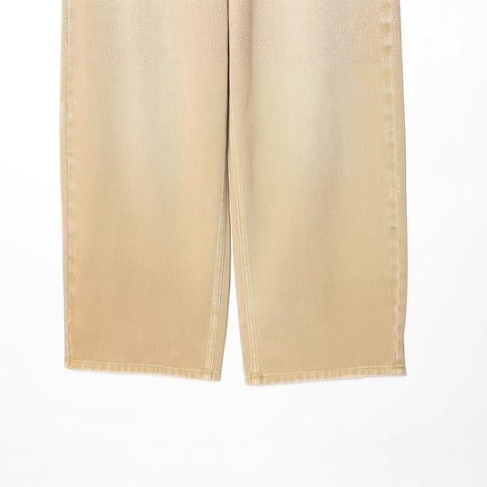 Damen Weite High-Waist Jeanshose mit geradem Bein und Used-Details Nord Taschen