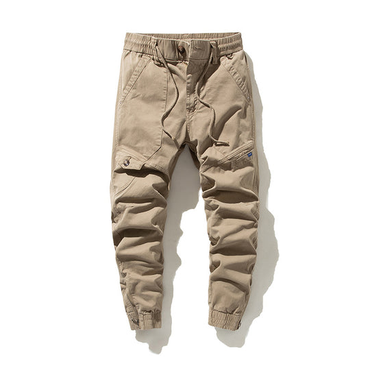 Herren Städtischer Tapered Funktions-Jogger mit elastischem Komfortbund, verstärkten Kniepartien und Knöchelreißverschluss Nord Taschen